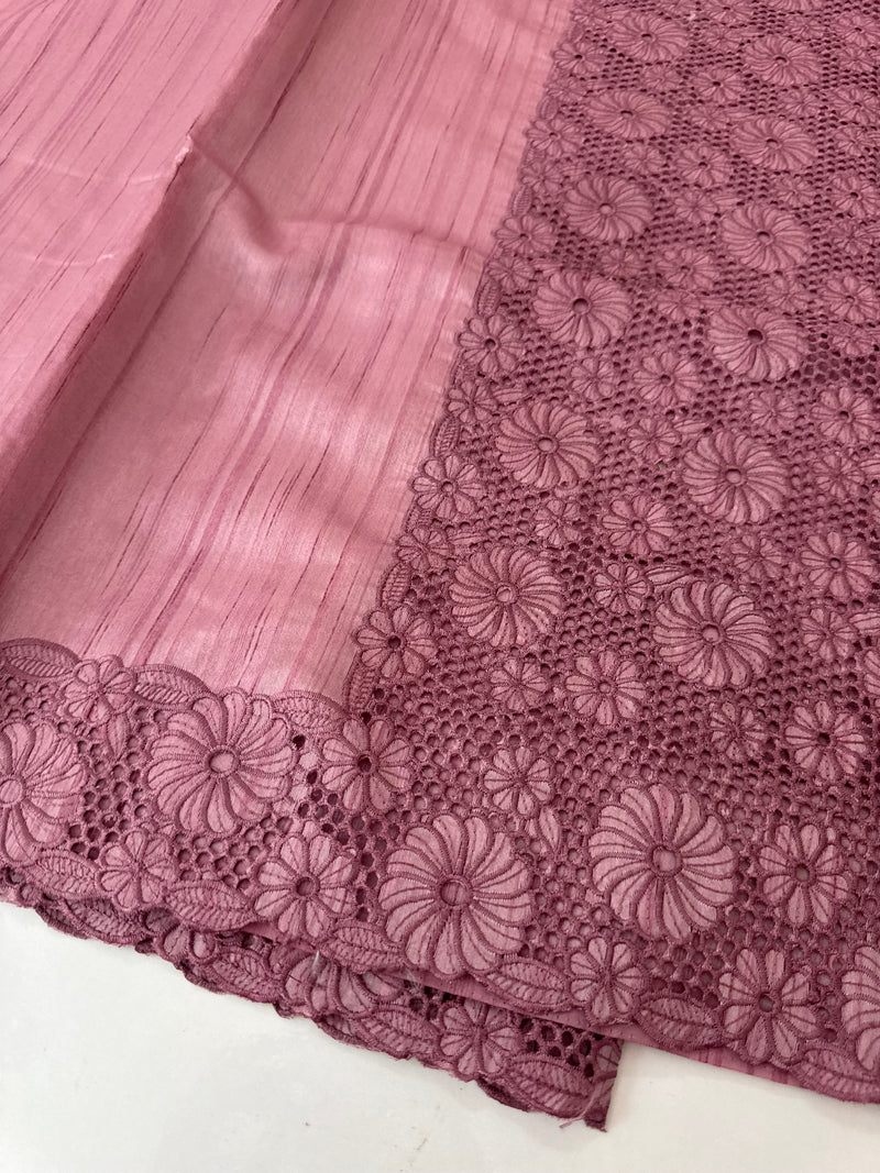 Cutwork Semi tussar saree MTSS845