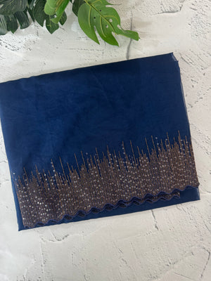 Semi Organza saree with embroidery borders - MSH296