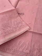 Kota silk embroidery saree MS8890 Pink