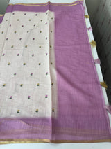 Ombre semi Linen Saree - MSL1514