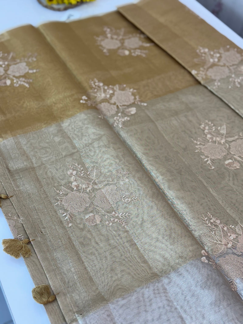 Triadic Tissue kota silk saree MTTS556