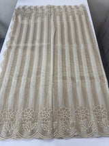 Tissue chanderi saree with applique work MSH175