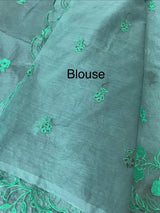 Semi Organza saree with thread work - MSH7654
