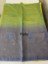 Pure Mul chanderi saree with hand chikankari work - MSM511 (3)
