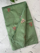 Art silk saree with embroidery SVPSMC • DustyGreen