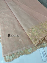 Soft kota silk saree with applique work MS85432