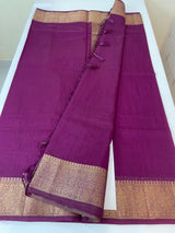 Jute silk saree with antique zari weaving MJL399- Vadamalli