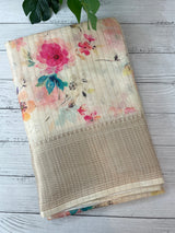 Semi silk saree with digital prints MSR671