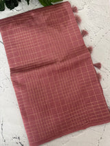Tussar finish soft silk saree with thread work MTS955