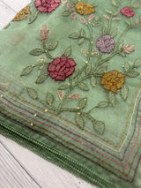 Tissue Organza saree with kanta embriodery MS15600