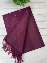 Blended tussar saree with thread work MTS5444
