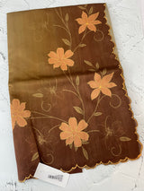 Semi soft tussar appliqué work saree MTS6589