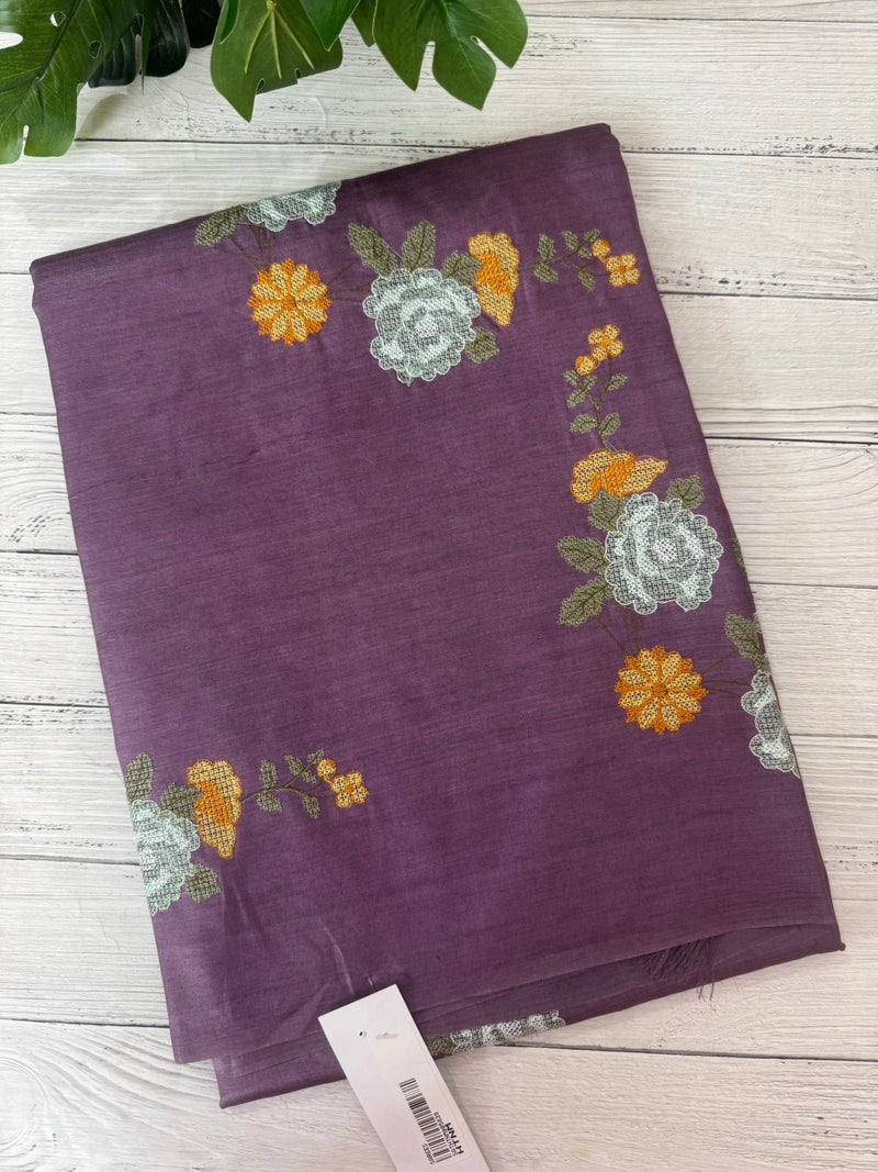 Pure desi tussar silk saree with embroidery- MTSS659 (13)