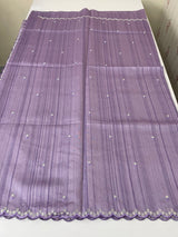Cutwork Semi tussar saree MTSS674 Lavender