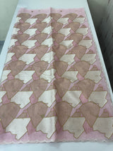Jute Linen saree with zari & thread work MSH206 Pink
