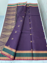 Kanchi Silk cotton saree with zari weaving - MSK897