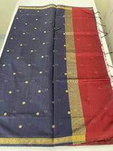 Maheshwari silk cotton saree with zari weaving MMJ764