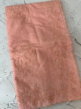 Mul chanderi saree with applique borders MSH112 Peach 1