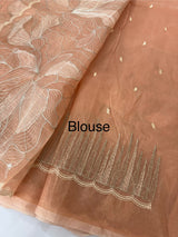 Semi organza saree with thread work - MSH910