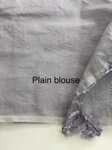 Supernet embriodery saree MS7854- DuskyLavender