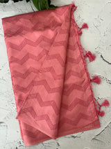 Art silk saree with embroidery MSA341 - Peach(2)