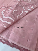 Kota silk embroidery saree  MSH125- Pink