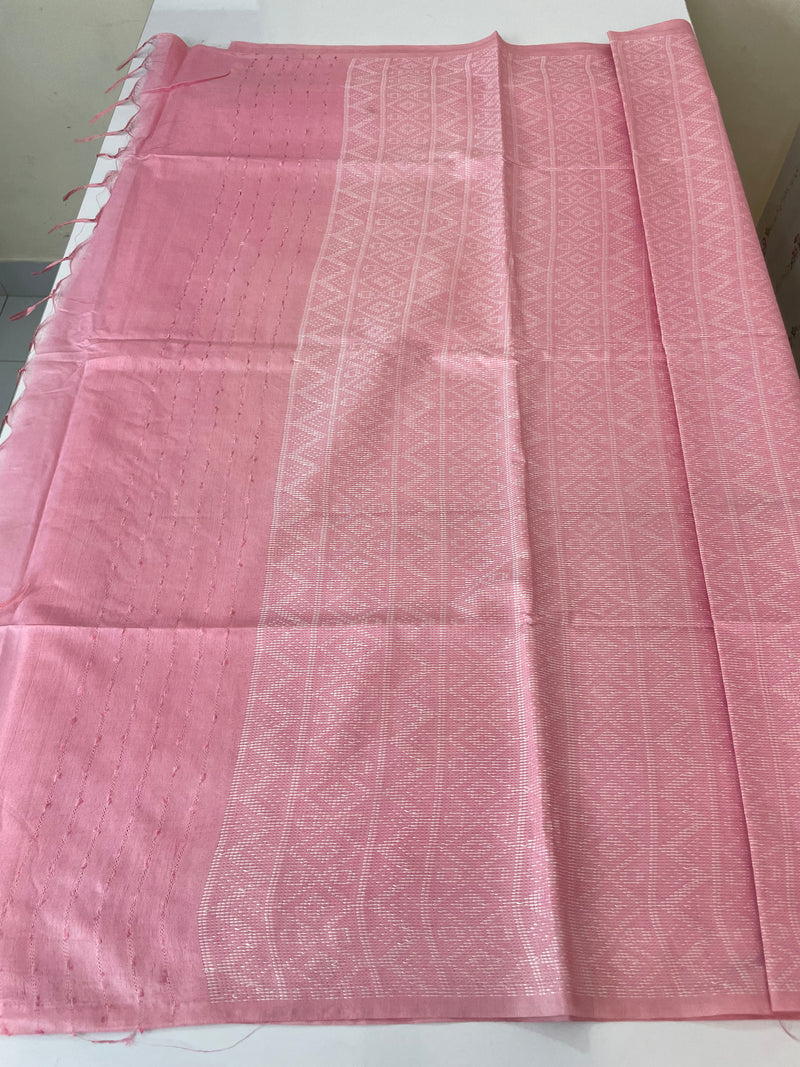 Bhagalpuri Semi tussar saree MS871 - Pink