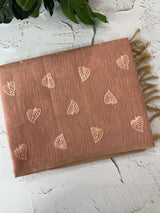 Tissue Silk embriodery saree MS49889- DuskyPink