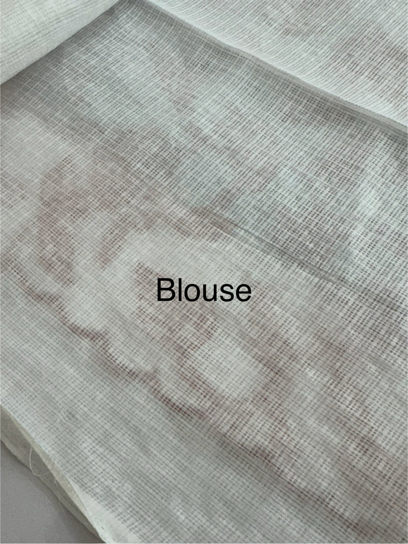 Soft kota checks saree with embroidery - SVWISS white & red