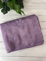 Glass organza saree with applique work- MSHW229