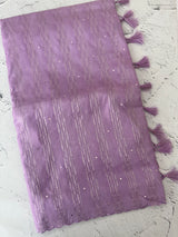 Fancy Chanderi silk saree with blouse MFC218