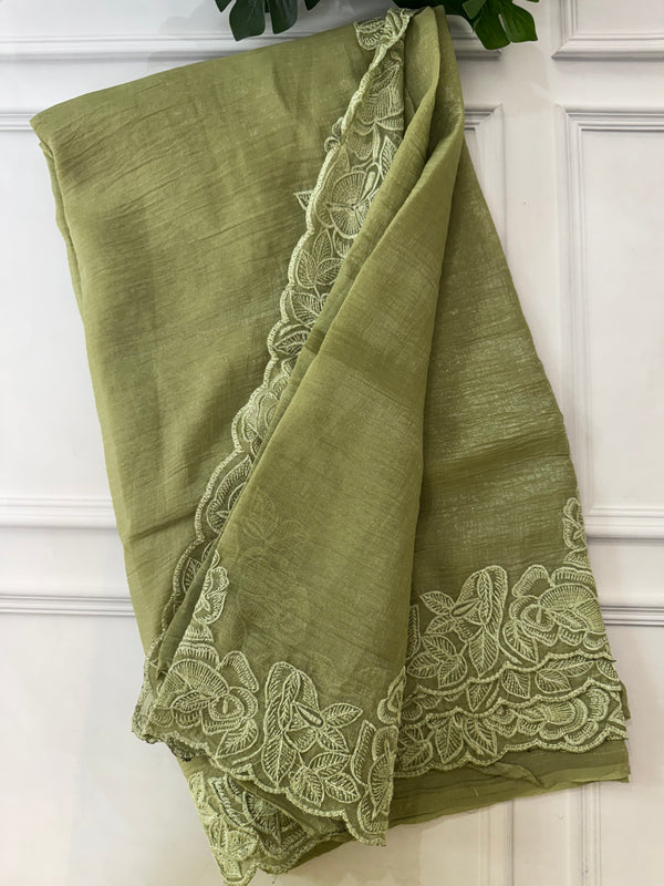 Designer crush jimmi choo saree SRVNNEE5 DuksyGreen