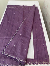 Cutwork Semi tussar saree MTSS680