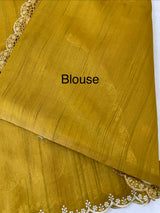 Cutwork Semi tussar saree MTSS680