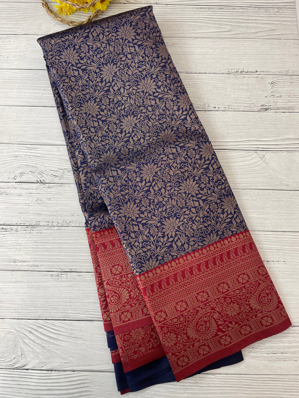 Brocade semi silk saree MS67443