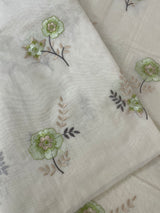 Mul chanderi embriodery saree MSH289