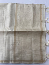 Soft silk saree with small zari borders  MSG6162(2) PearlCream
