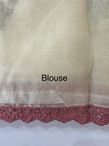 Viscose organza saree with cross stitch embroidery MS5089- DuskyOnion