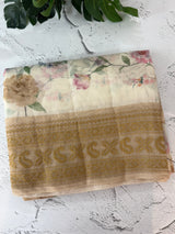 Chanderi digital printed saree with chikankari embriodery MSH171