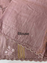 Fancy Chanderi silk saree with blouse MFC213