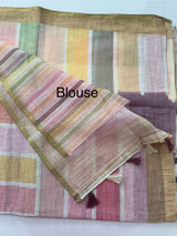 Digital printed semi Linen Saree MLS615- 37