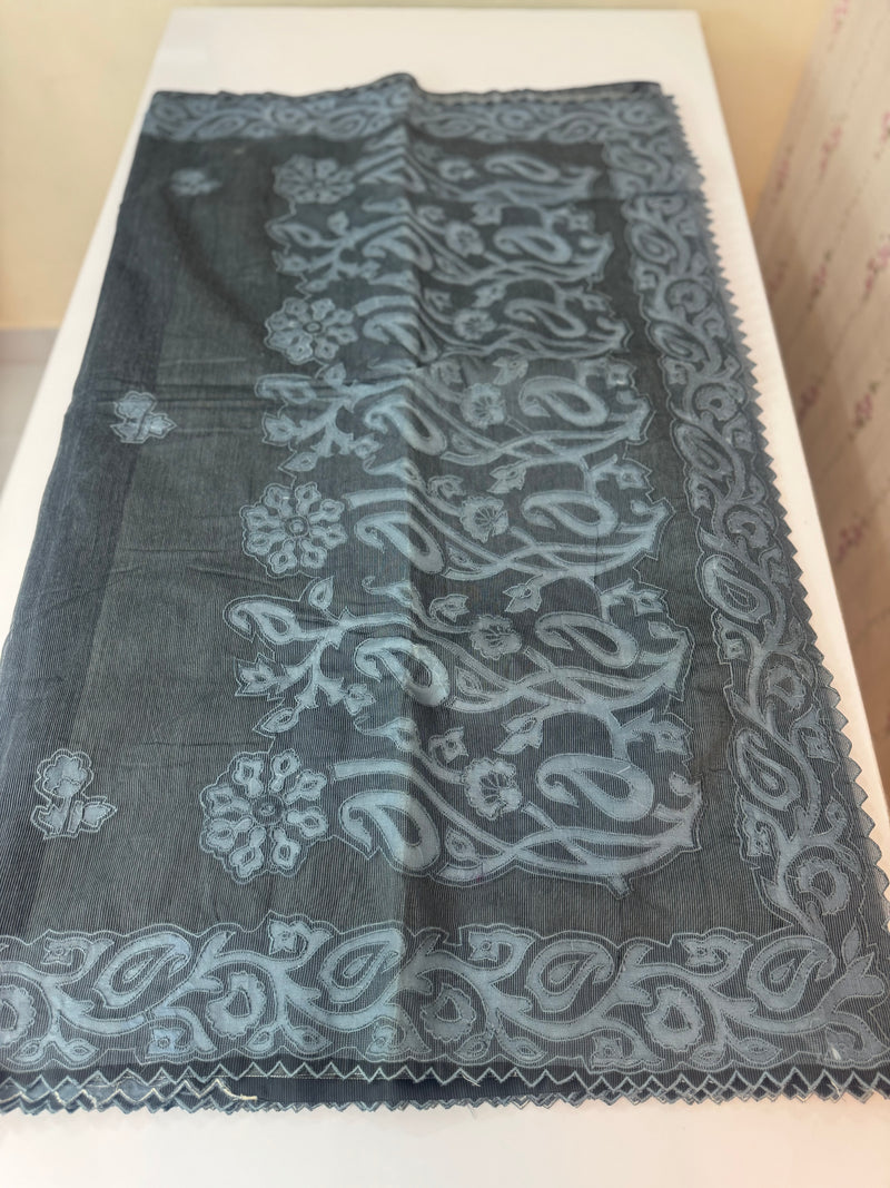 Kota Supernet saree with applique work MSH102