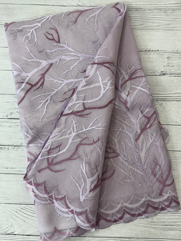 Kota silk embroidery saree  MSH125- Lavender