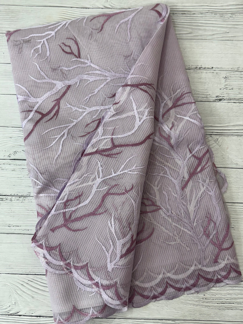 Kota silk embroidery saree  MSH125- Lavender