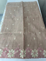 Soft Tissue kota embroidery saree MSK4660 DuskyPink