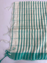 Checks Semi linen saree  MLS67