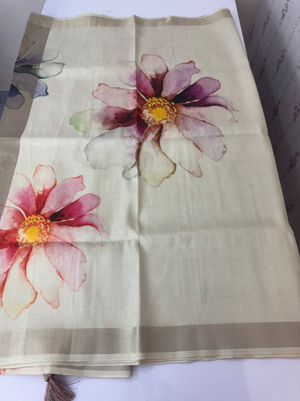 Tissue mix Soft silk saree MS8146
