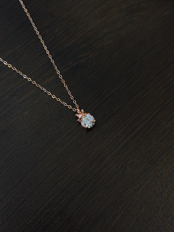 Elara 92.5 RoseGold Necklace EL261