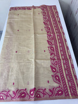 Jamdani silk Cotton Saree with thread weaving MSJ788
