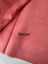 Art silk saree with embroidery MSA341 - Peach(2)